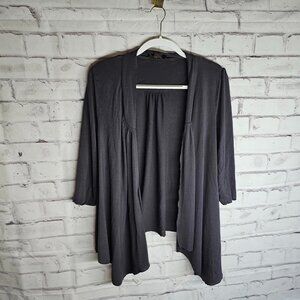 Gray Lightweight Cotton Cardigan